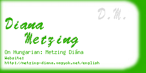 diana metzing business card